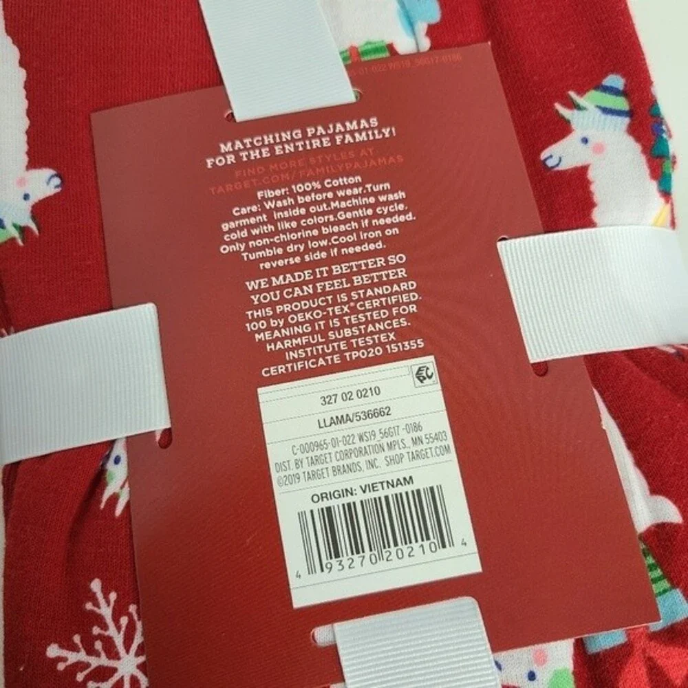 NWT Wondershop Family Baby Llama One-Piece Christmas Pajama 3-6M